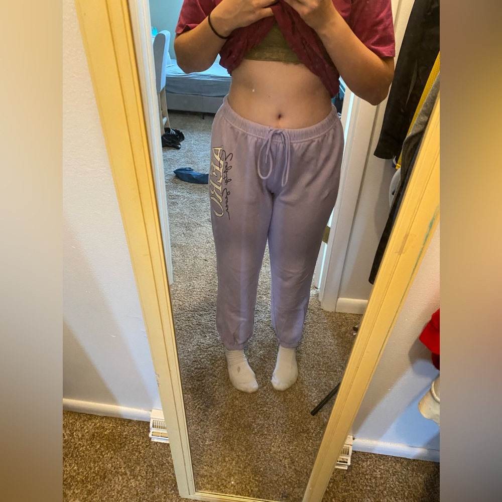 lavender purple aeropostale sweatpants